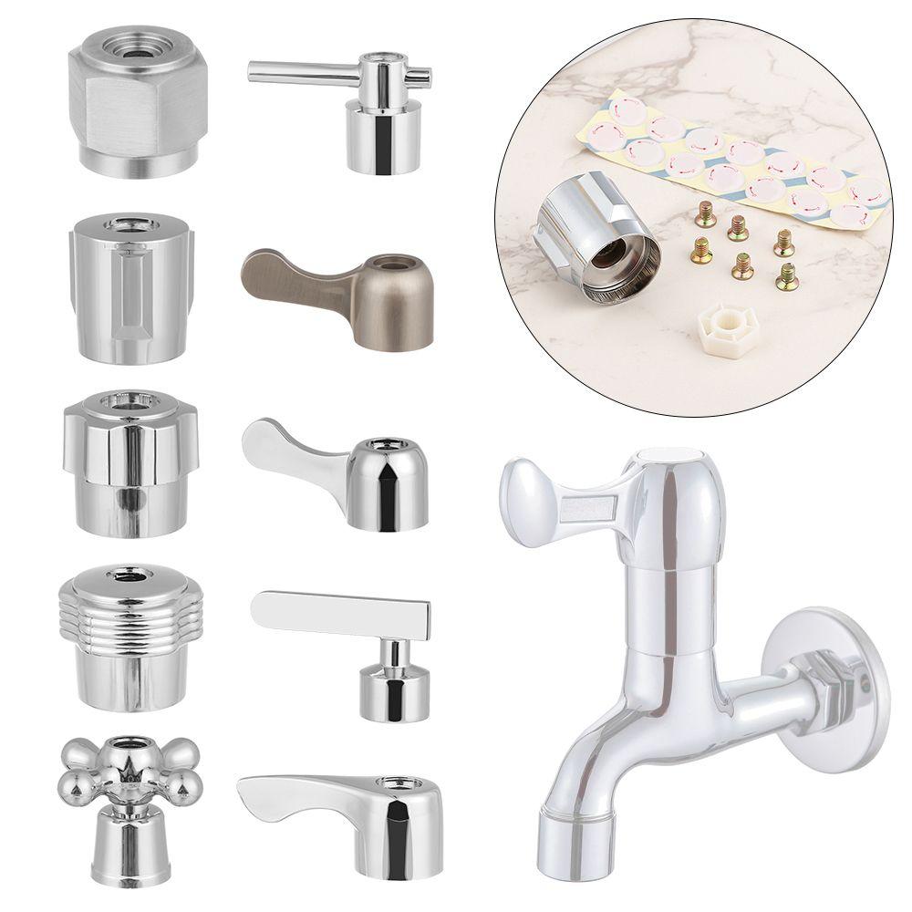 1Pcs Knob Quick Open Valve Core Handwheel Small Spout Faucet Handle Triangle Valve Dish Basin Handle