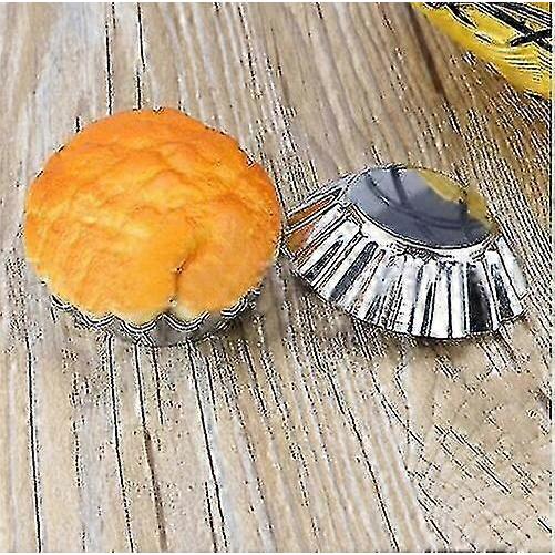 Silver 10-pack Cake Cupcake Liners Baking Cup Molds Muffin Round Cupcake Tools Baking Pan Baking Pastry Cake Decorating Tools