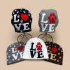 Autumn And Winter Love Letter Cat Paw Jacquard Knitted Hat Women'S Hip Hop Personality Warm Pullover Hat Cold Hat