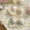 Sweat Floral Bras For Girls Printed Push Up Underwear For Women Wireless Lingerie Lace Cute Bras Fashion Lady Lingerie