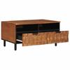 Coffee Table Brown 80 x 54 x 40 cm Solid Mango Wood