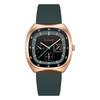 Women's Square Silicone Waterproof Sports Watch Big Face Casual Gift for High School Girls Green