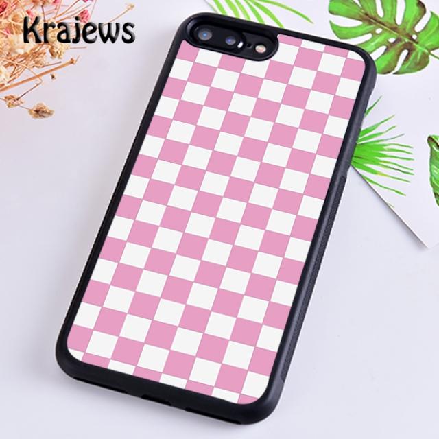 Checkerboard Plaid Checkered Phone Case Cover For iPhone 17 Air 16 15 14 Plus 12 13 Pro Max Coque Shell Fundas