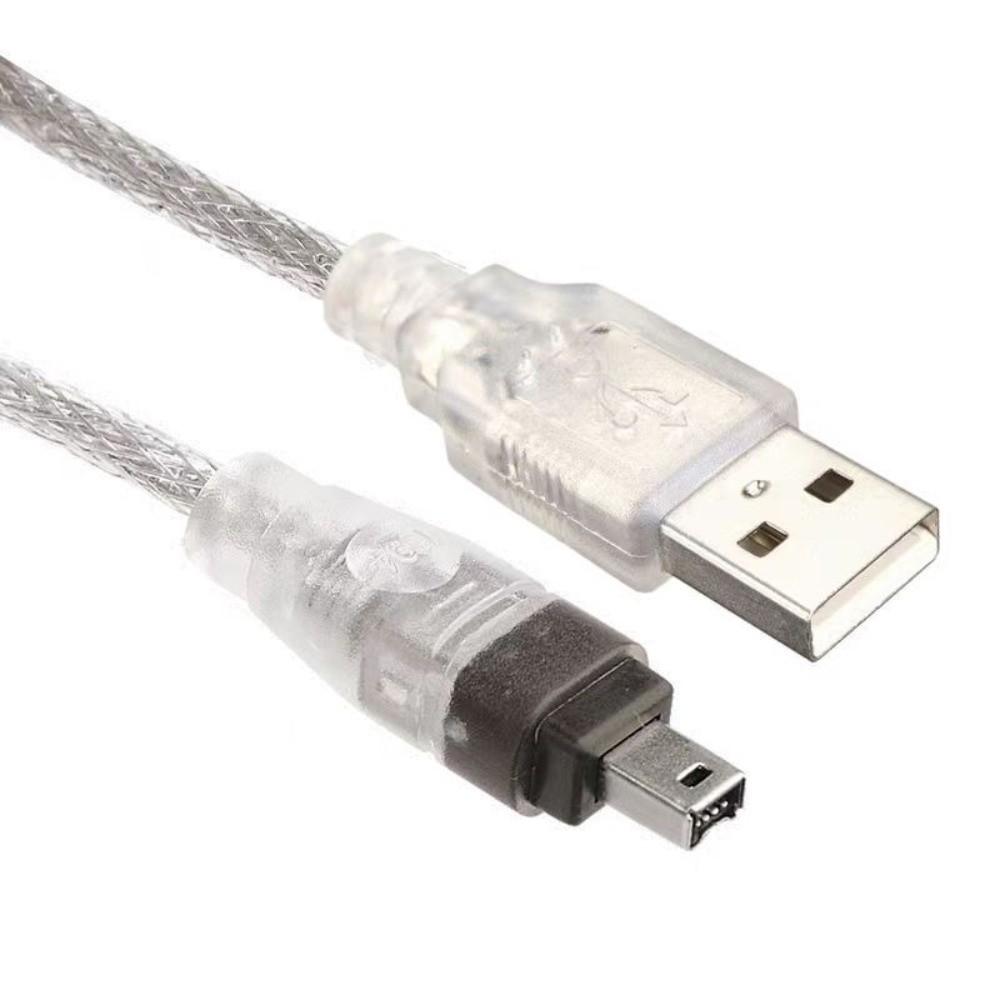 Male Connector 1394 Firewire Cable USB 6P To 4Pin ILink Adapter Cord HDV Camera