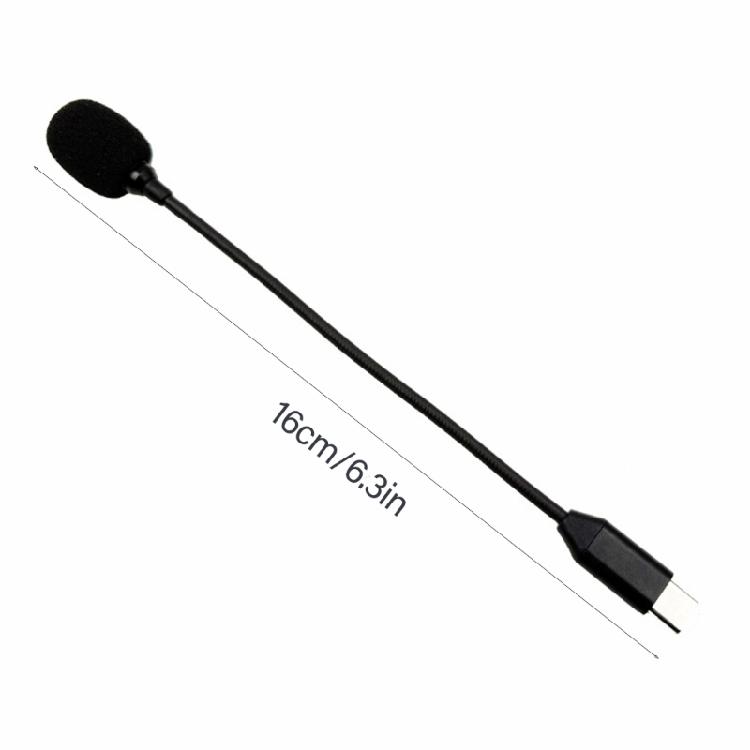 Detachable Type C Microphones Boom for Online Meetings and Music Recording Without Extra Driver