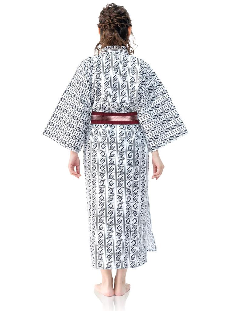 Zestaw Yukata Ryokan i [KYOETSU] Damski 3-częściowy (Yukata, Obi, Sznur) (145, 05)