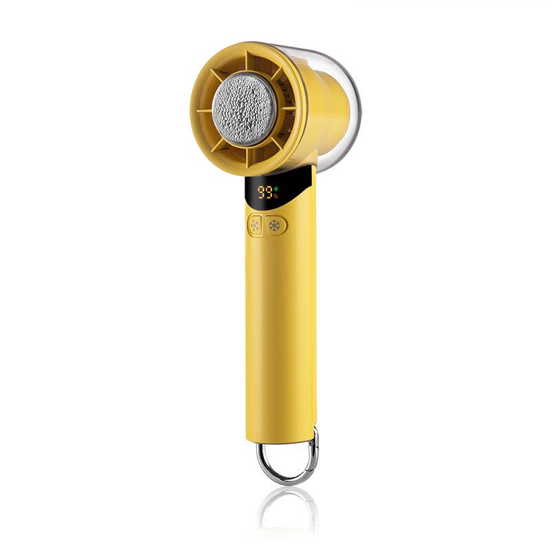 

High-Speed USB Mini Handheld Fan with Digital Display and 100-Speed Settings 70*55*170 mm жовтий