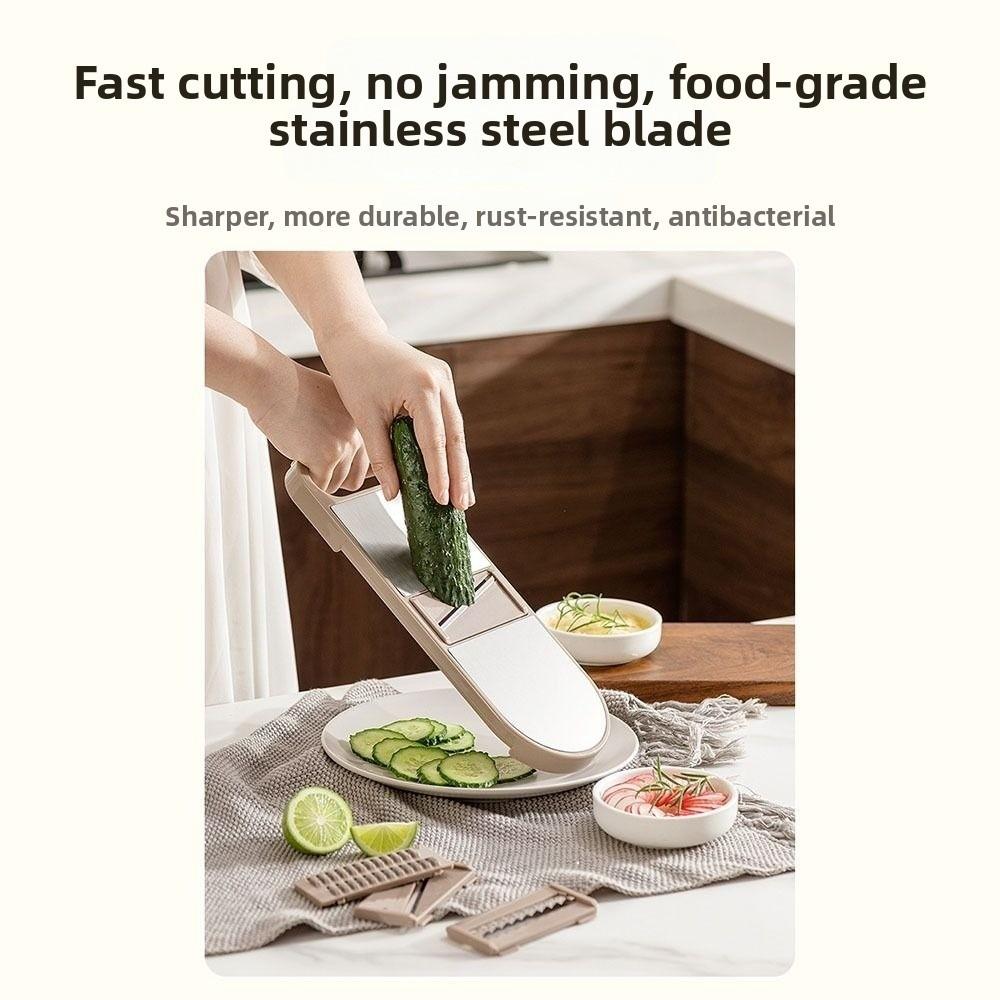 Multi-Functional Vegetable Slicer Manual Garlic Grinder for Crushing Spices Herbs Garlic