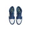 Air Jordan 1 Mid Blue Mint Men Sneakers Mystic-Navy Mint-Foam White 554724-413