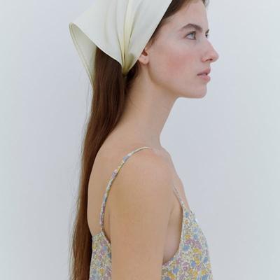 LO61 Carmen Silk Scarf In Corn Silk
