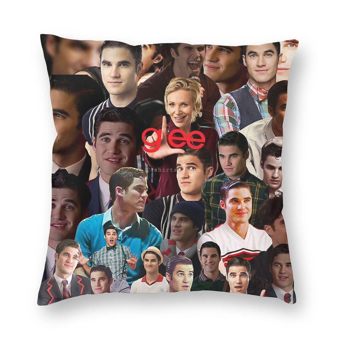 Blaine Anderson Glee Collage Pillowcase Polyester Linen Velvet Creative Zip Decorative Pillow Case Sofa Cushion Cover 30cmx30cm
