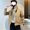 2025 Men's Trendy Windproof Stand-up Collar Workwear Jacket - Spring/Autumn Casual Korean Style