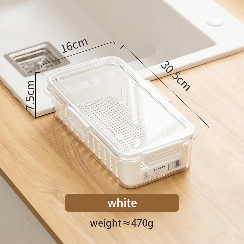 

Отдельный холодильник, контейнер для хранения продуктов, дренаж, контейнеры для хранения свежих продуктов с крышкой, ПЭТ-уплотнитель для овощей, фруктов, мяса, кухонный органайзер