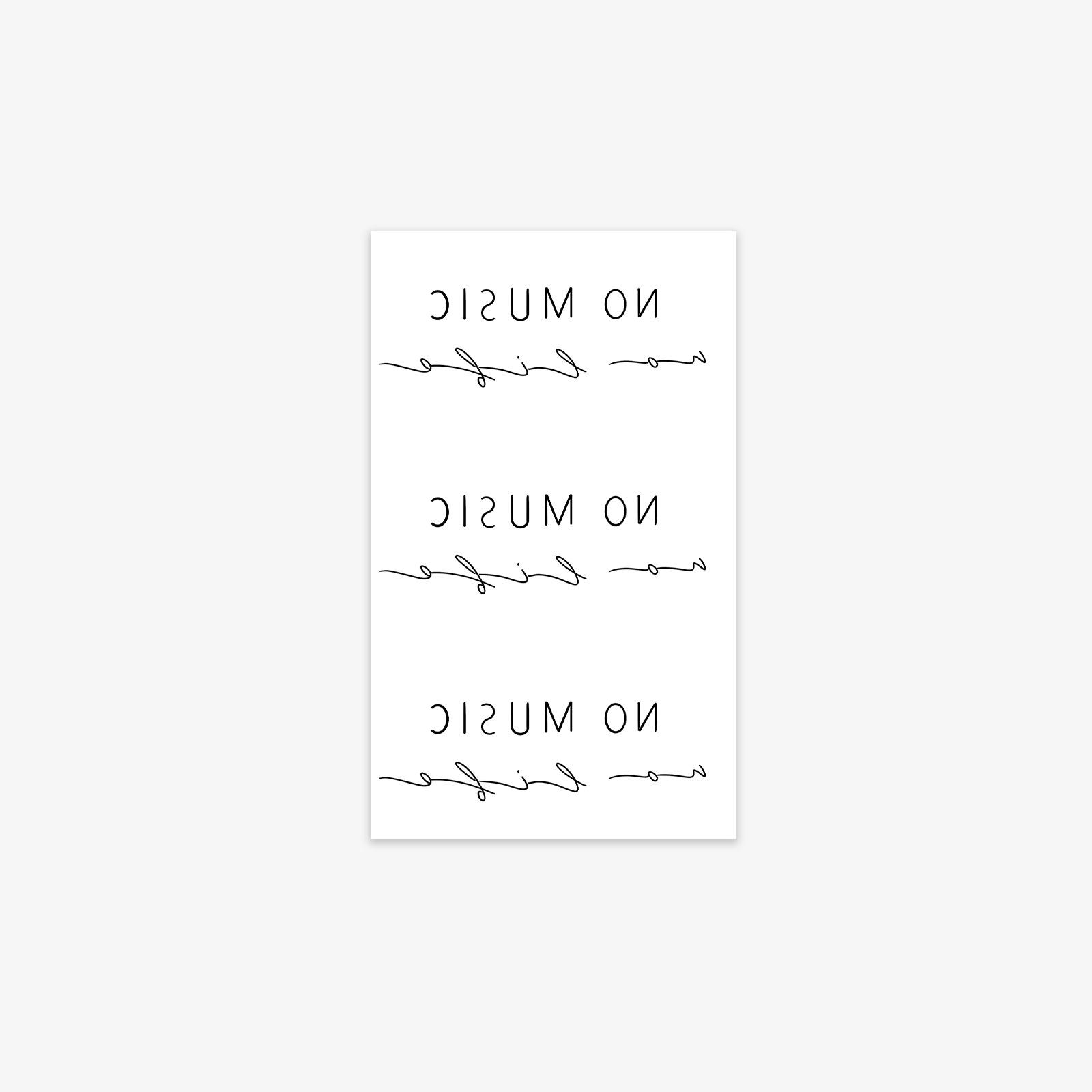 Advanced sense niche simple dark personality butterfly tattoo sticker 6*10