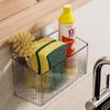 Wall-Mounted Punch-Free Storage Basket for Kitchen and Bathroom