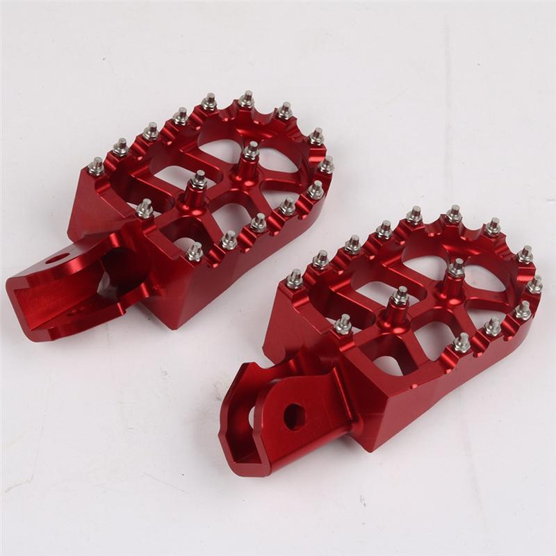 Motorcycle Footrest Footpegs Foot Pegs Rest Pedal For Sur Ron Surron Light Bee X S Off-Road Bike(Red) Replacement Accessories