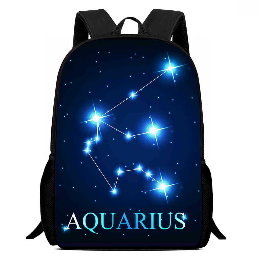 12 Sternbilder Schultasche High Definition Multifunktion Oxford Leichter Rucksack Haare