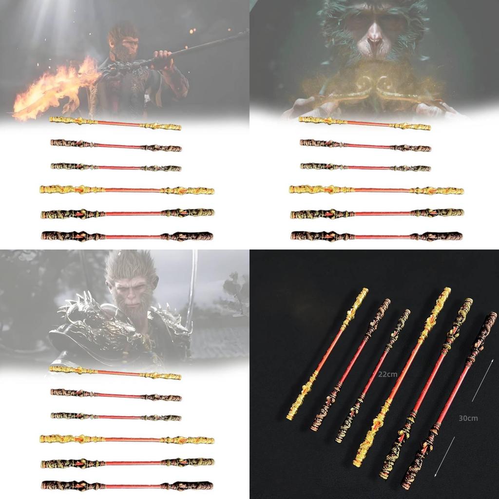 Exquisite 30cm Black Myth Wukong Game Action Figure With Luxurious Gold Color Finish