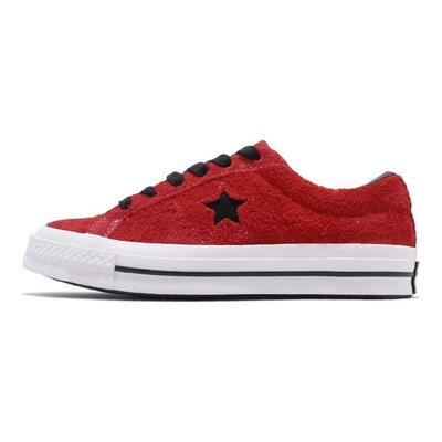 One Star Red Unisex Sneakers Black 163246C