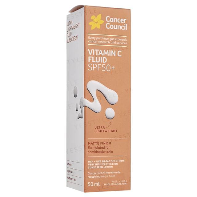 Cancer Council - Vitamin C Fluid Ultra Lightweight Sunscreen Lotion SPF 50+ 50ml