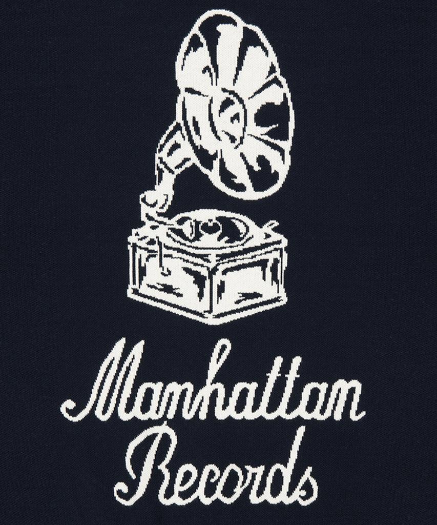 Maenhatanlekojeu Mr Gramophone Graphic Knit - Navy