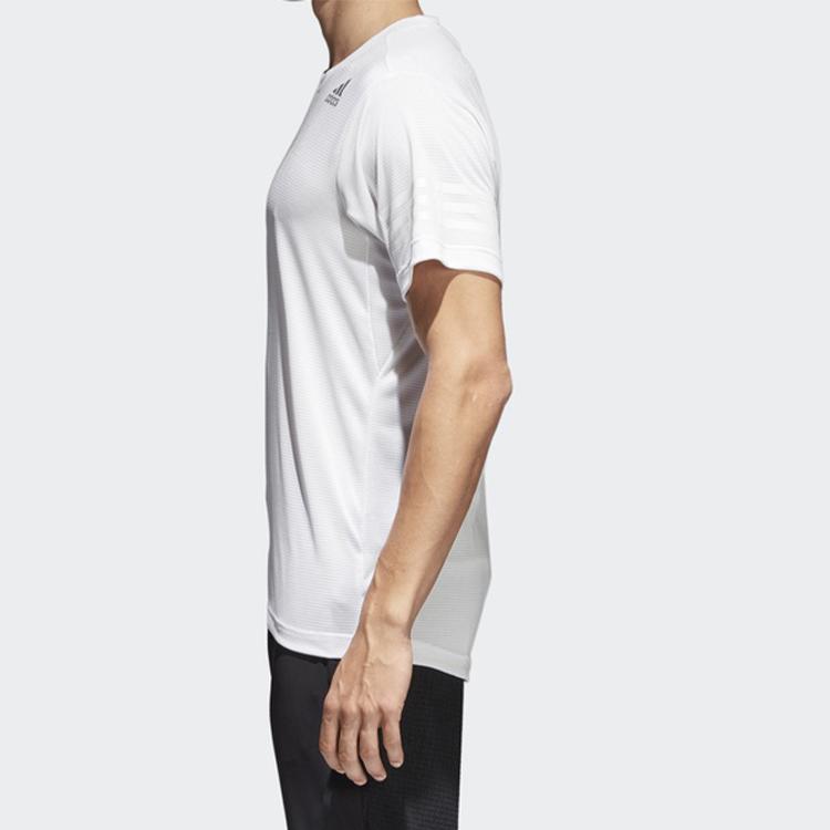Adidas Sports Fitness Round Neck Short Sleeve T-Shirt Men Tops White CW3928