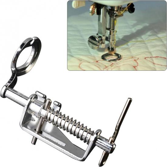 Large Metal Free Motion Quilting Darning Sewing Machine Presser Foot - Fits All