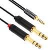 Waveman 4,4 mm-es szimmetrikus kábel 6,3 mm-es átalakító kábelhez, 6,3 mm-es - 4,4 mm-es átalakító, 6N OFC oxigénmentes réz TRS - 4,4 mm-es kábel, 4,4 mm-es - TRS