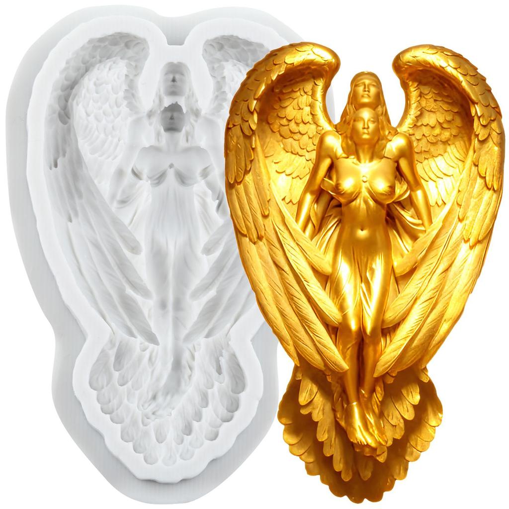 Forma silikonowa anioł Anioł Formy do fondantu Narzędzia do dekorowania ciast Topper na babeczki Cukierki Rzemiosło cukrowe Pasta gumowa Glinka polimerowa