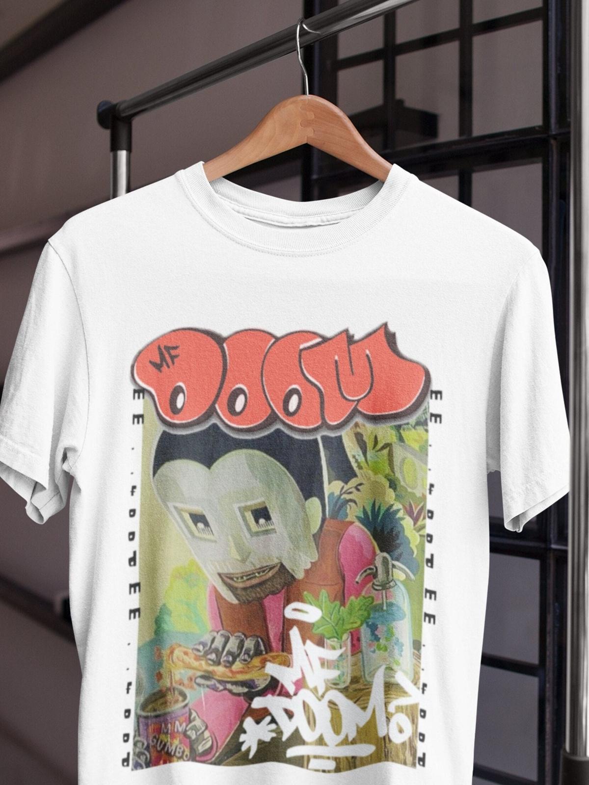 Mf Doom Shirt Mf Doom White T-shirt Cotton Unisex S5XL VN2679 S