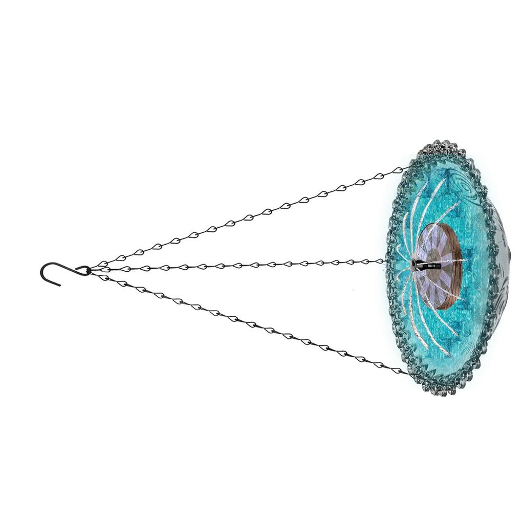 Hängende Outdoor-Vogelbad-Fontäne mit Wasserspiel zieht Vögel Eichhörnchen an Wetterfest Große Kapazität Gartenfutterspender