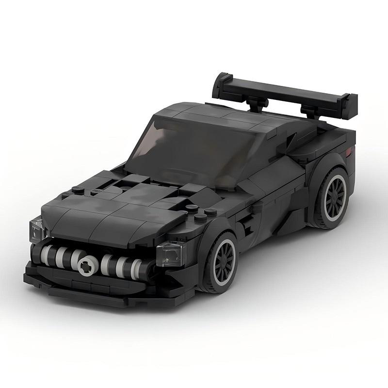 MOC Blocks Compatible Mercedes Sports Car - Black Classic Creative Desktop Model