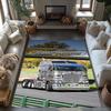 Kw Heavy Trucks Customize Your Name Area Rug Perfect for Study room Hallway Kitchen Game Room Antislip Carpet Anime Office Decor Wedding Party Gift