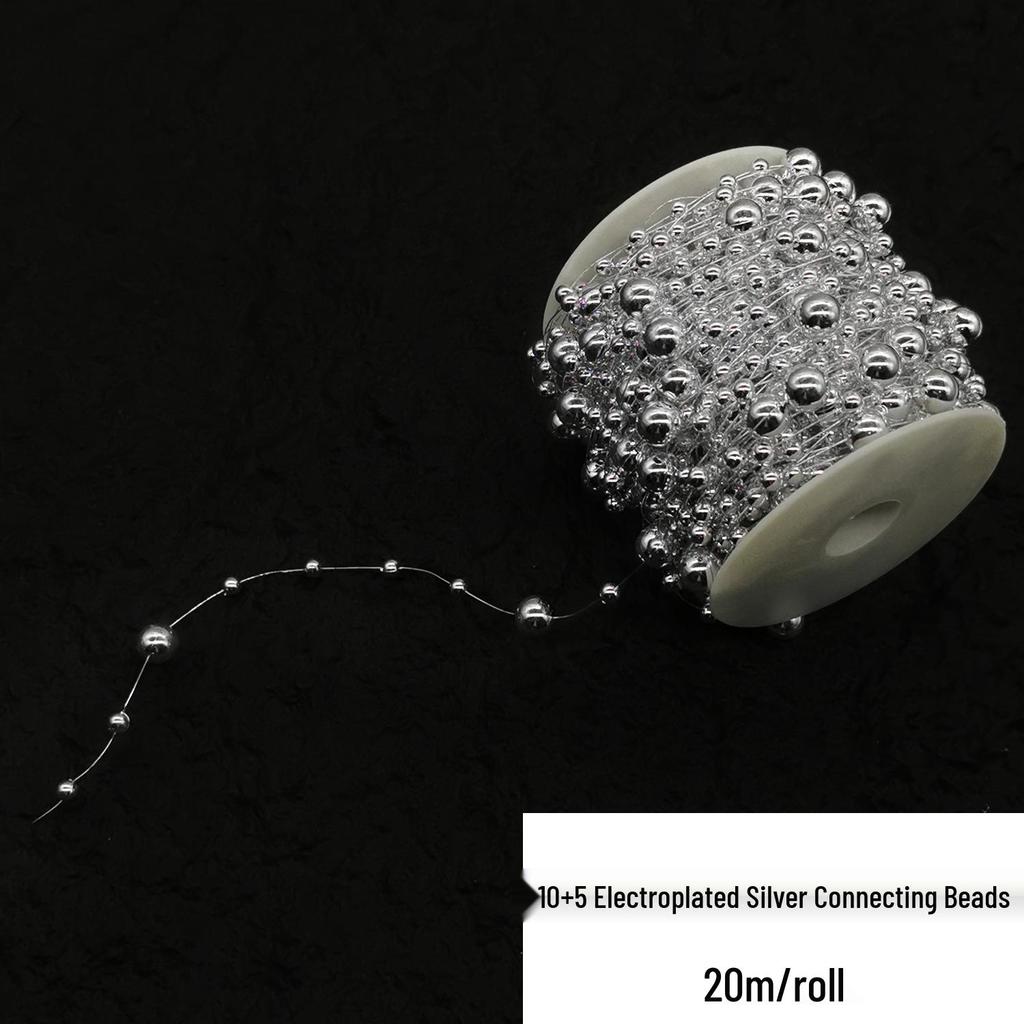 Double-Line Pearl Sunflower Snowflake Beads DIY Decoration