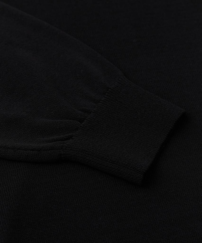VERNO 26Ss Ll Long Sleeve Round-Neck Knit Black