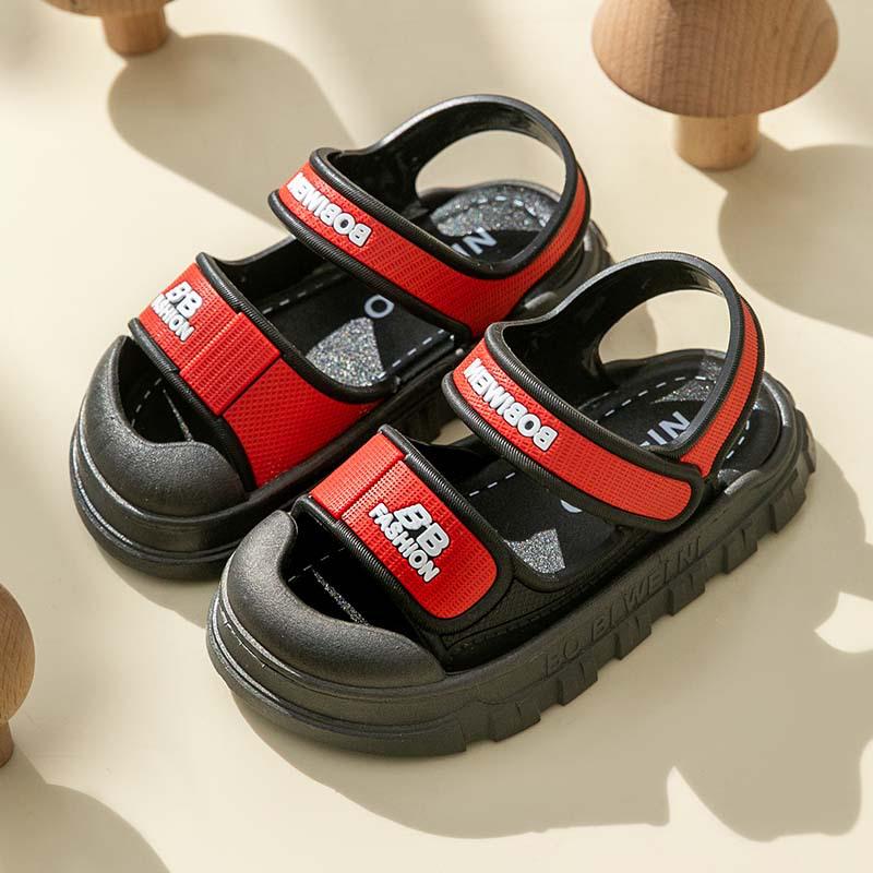

New Non-slip Cartoon Sandals for Kids: Soft Sole Summer Shoes for Girls and Boys 23 (14.5cm) чорний