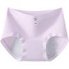 10A Antibacterial Women's Pure Cotton Bear Print Triangle Period Panties - Long Crotch, High Coverage