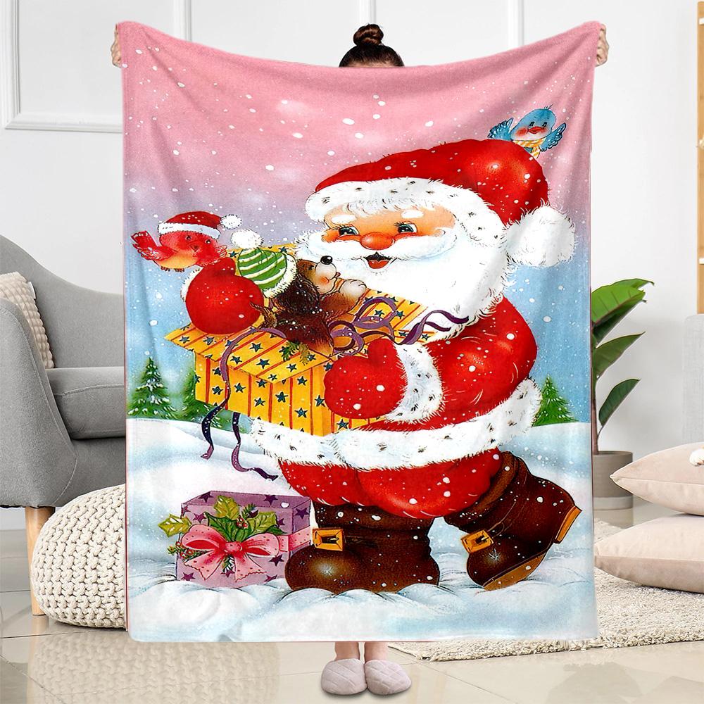 Christmas 31 Blanket Soft & Cozy Great for Office Picnics Seaside All-Season Use Modern Perfect Gift for Relatives and Friends