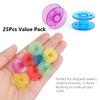 25pcs Colorful Empty Sewing Machine Bobbins Set, Plastic Spools with Storage Box for DIY Crafts, Sewing Projects, Thread Organization