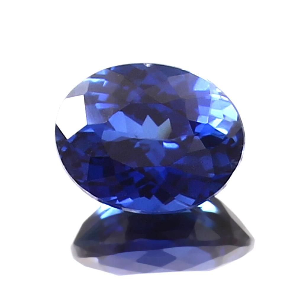 Natural Blue Sapphire Loose Gemstone Ceylon Cornflower 9 Ct Oval Shae September Birthday Birthstone