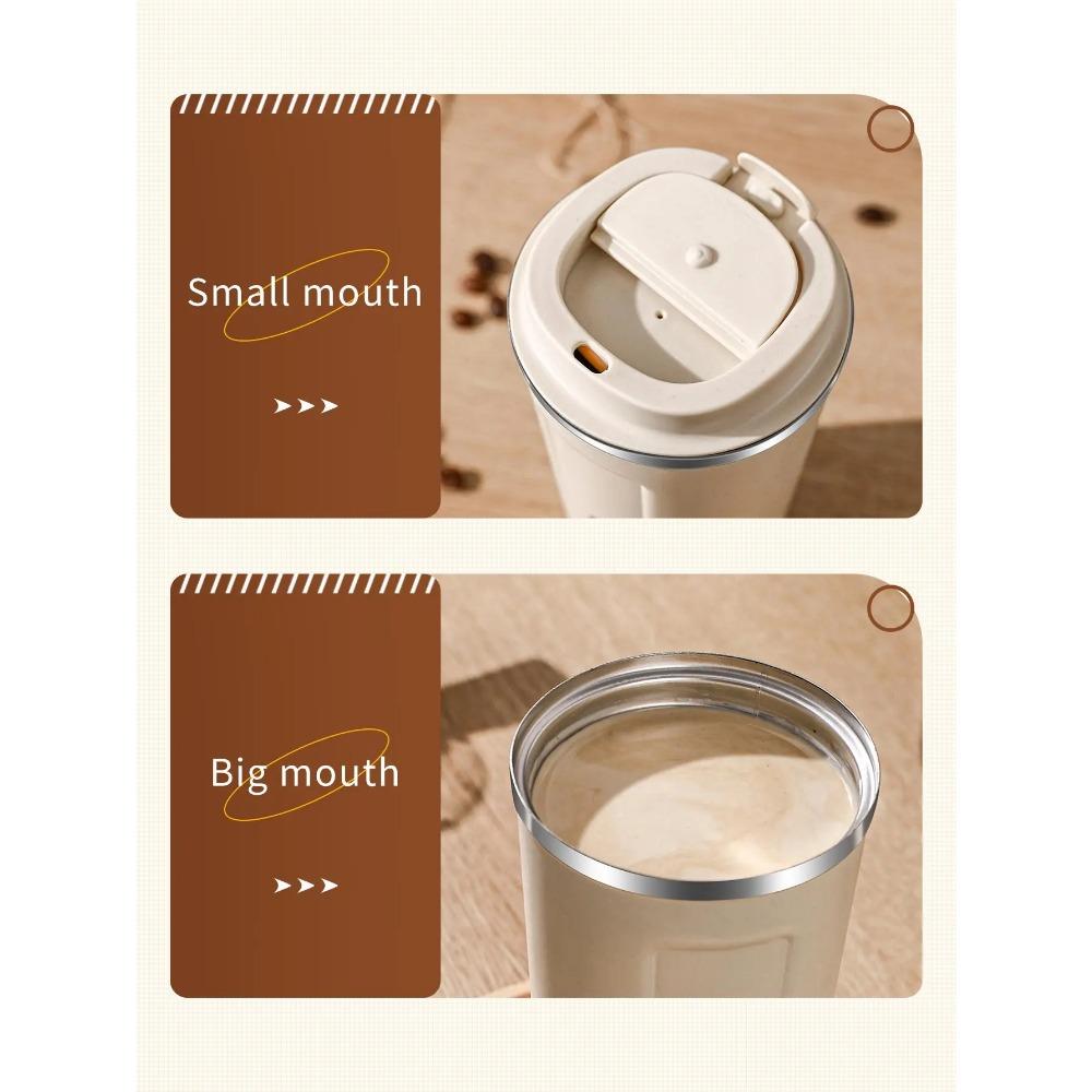 WORTHBUY Coffee Mug Stainless Steel Double Layer Insulated Coffee Cup Leak-proof Thermal Cup For Coffee Portable Cola Cup