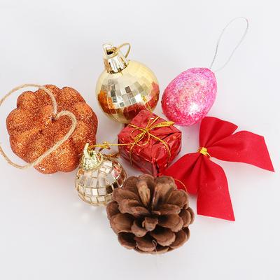Bola de Natal de Plástico da Moda Enfeites Pendurados de Pinha Ideal para Festa de Ano Novo Decoração de Casa