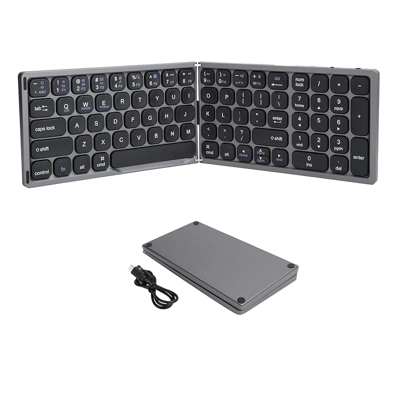 

keyboard bluetooth folding wireless IOS Wireless ultra-thin folding keyboard for computer Portable full size keyboard with numeric keypad business