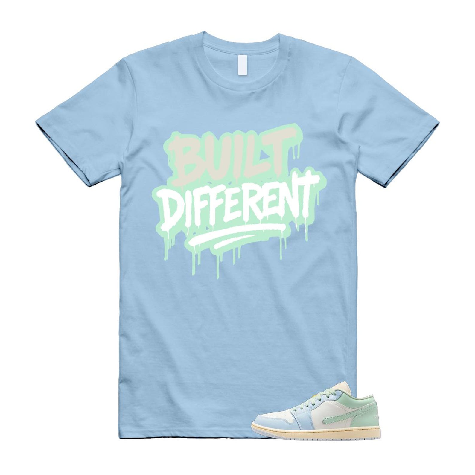 1 Sail Jade Aura Muslin White Ice Blue Mint T Shirt Match BUILT 2XL