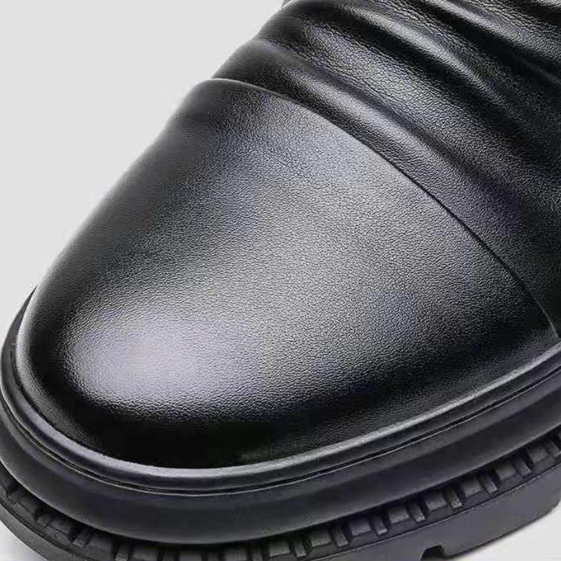 Luxury Men's Martin Style High Top Men Shoes  Motorcycle Leather Boots Zipper Retro Men's Boots Zapatillas Hombre