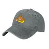Rilakkuma Bear Embroidered Washed Cotton Baseball Cap Casual Unisex Hat for Adults
