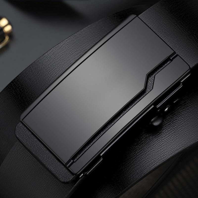 

New Belt for Men s Genuine Leather Automatic Buckle for Youth Business Casual Cowhide Belt for Men s Belt Laser 130cm