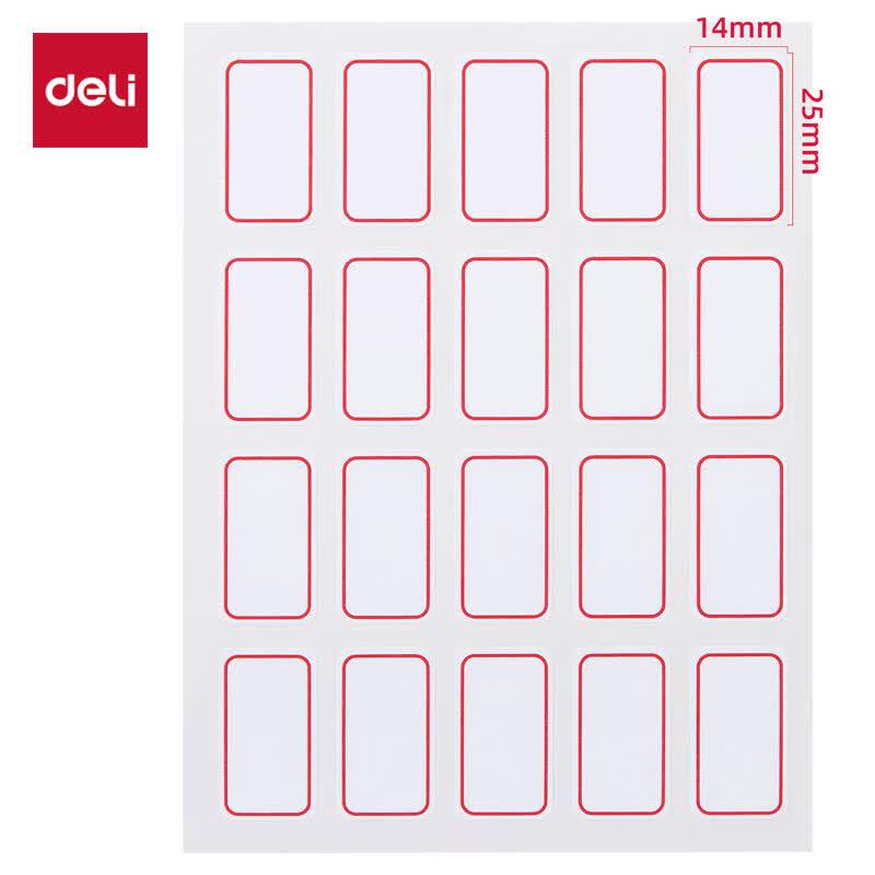 Deli 6416 Self-Adhesive Blank Labels