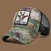 Unisex Trucker Cap with Goat Embroidery & Applique - Ideal for Daily Casual Wear, Sports and Travel
