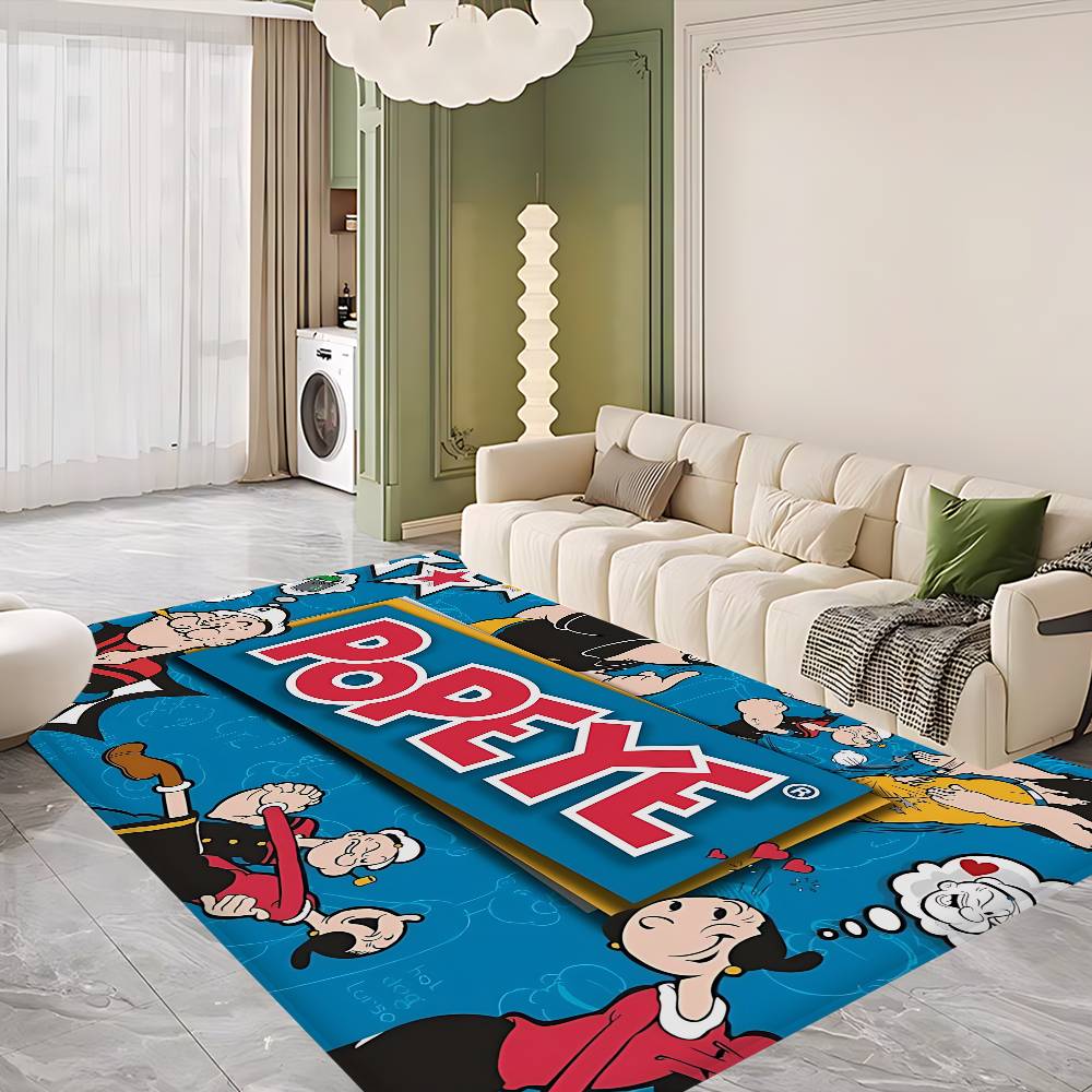 Animation P-Popeye T-The S-Sailor Kitchen Mat Kids Room Bedroom Decoration Balcony Anti-Slip Doormat Living Room Alfombra